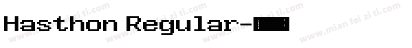 Hasthon Regular字体转换